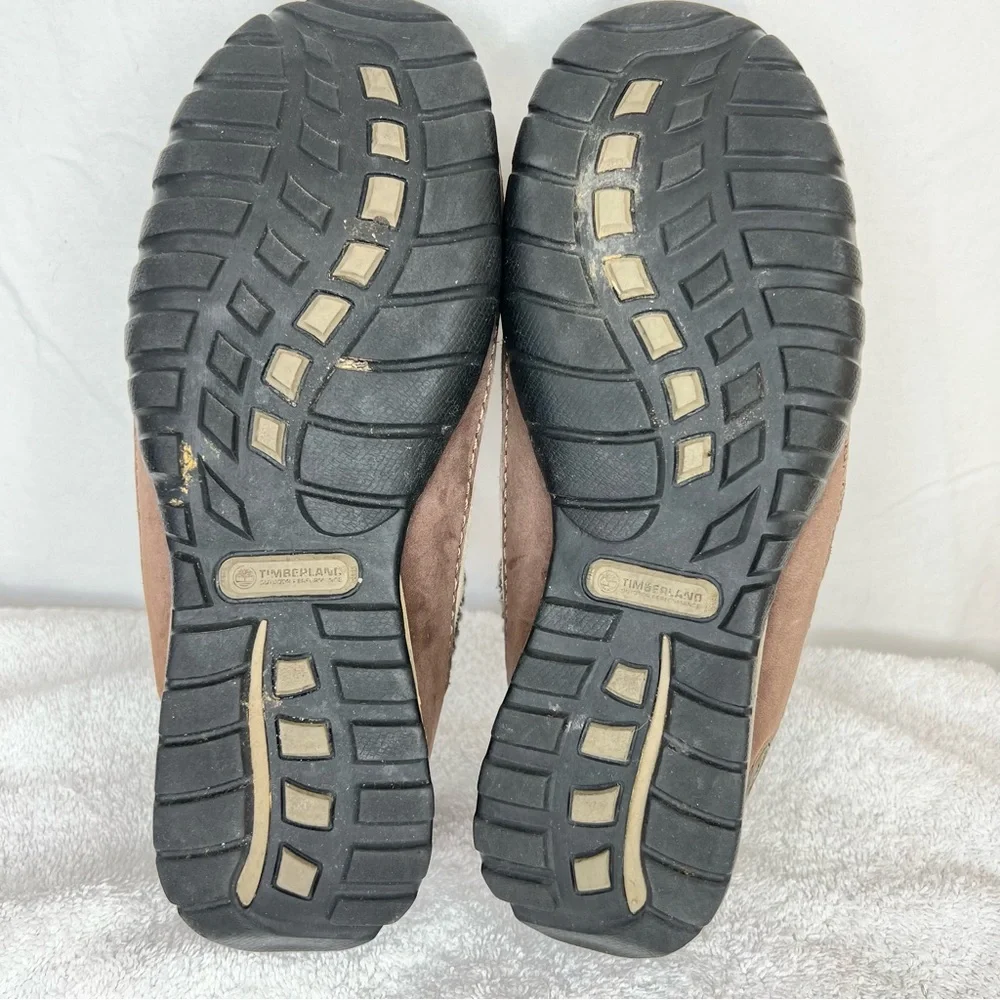 TIMBERLAND Smartwool Power Lounger Suede Lined Slip On Shoes Brown Women Sz 6.5